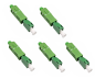 Preview: 5x LWL Adapter LC/APC Buchse auf SC/APC Stecker Glasfaser Adapter, Singlemode / Simplex